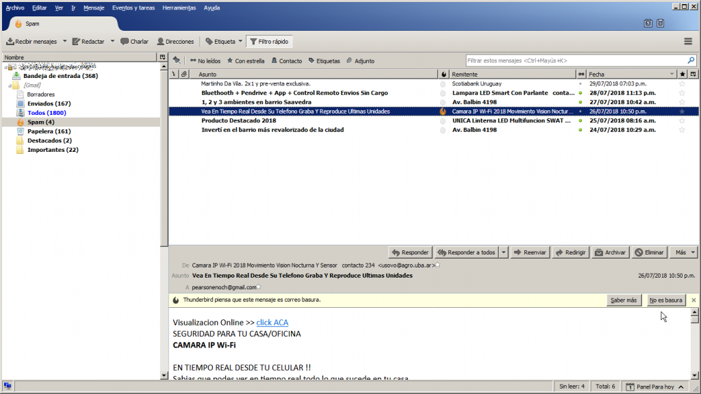 Como Filtrar El Correo No Deseado Con Thunderbird Idearius
